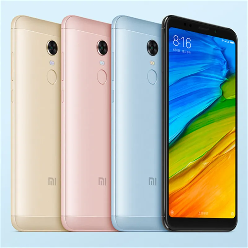 Global Version Xiaomi Redmi 5 Plus 3GB 32GB Mobile Phones 18:9 Full Screen Display Snapdragon 625 Octa Core 4000mAh MIUI 9.2 CE