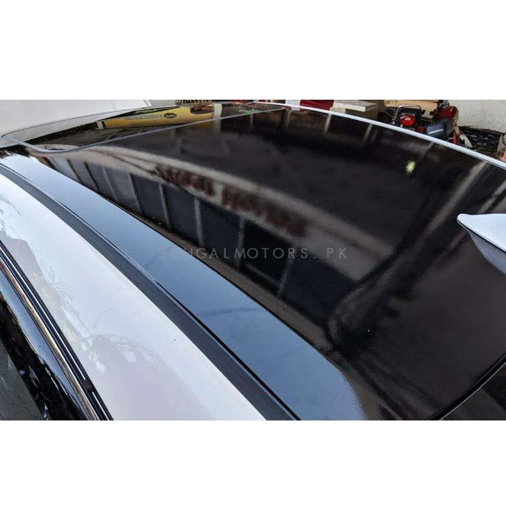 Glossy Black Car Sunroof Sticker - PVC Sunroof Sticker | Car Wrap Sticker For Roof