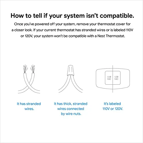 Google Nest Thermostat - Smart Thermostat for Home - Programmable Wifi Thermostat - Snow