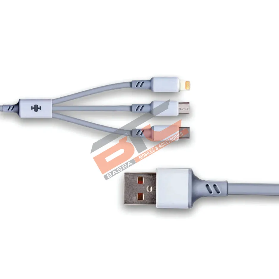 HH 4 IN 1 FAST CHARGING DATA CABLE SUPPORTS ANDROID & IPHONE