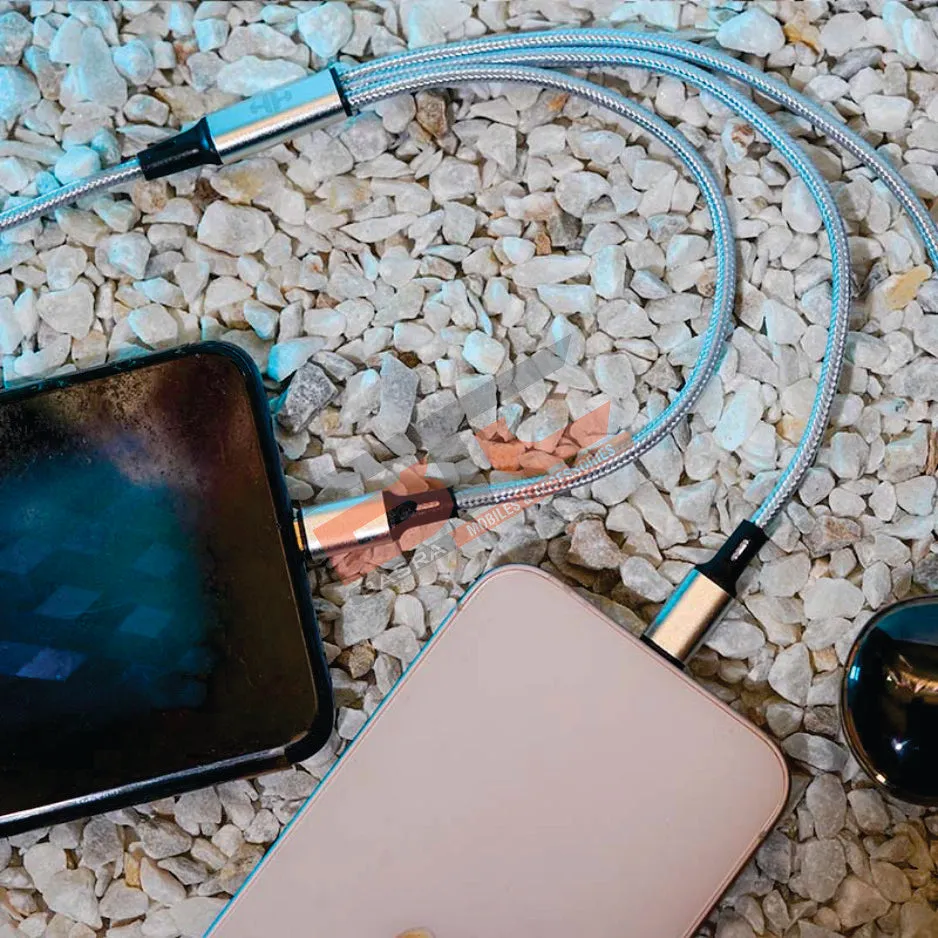 HH 4 IN 1 FAST CHARGING DATA CABLE SUPPORTS ANDROID & IPHONE