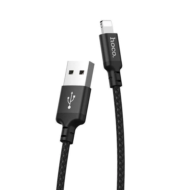 hoco. Cable USB to Lightning “X14 Times speed” charging data sync canned package