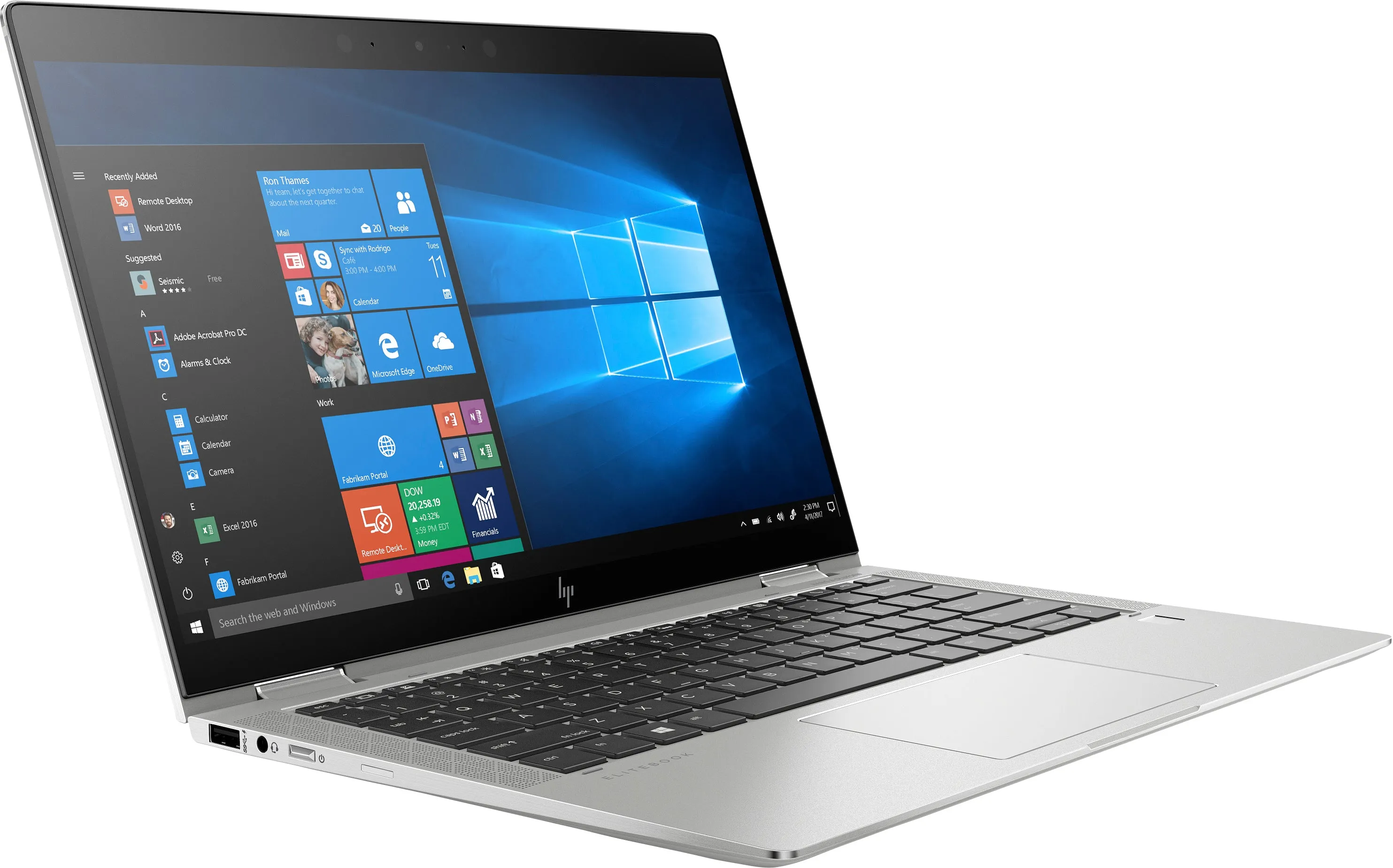 HP EliteBook X360 1030-G4 13.3" FHD (Touch) Convertible Notebook, Intel i7-8665U, 1.90GHz, 16GB RAM, 512GB SSD, Win10P - 8MT67UT#ABA