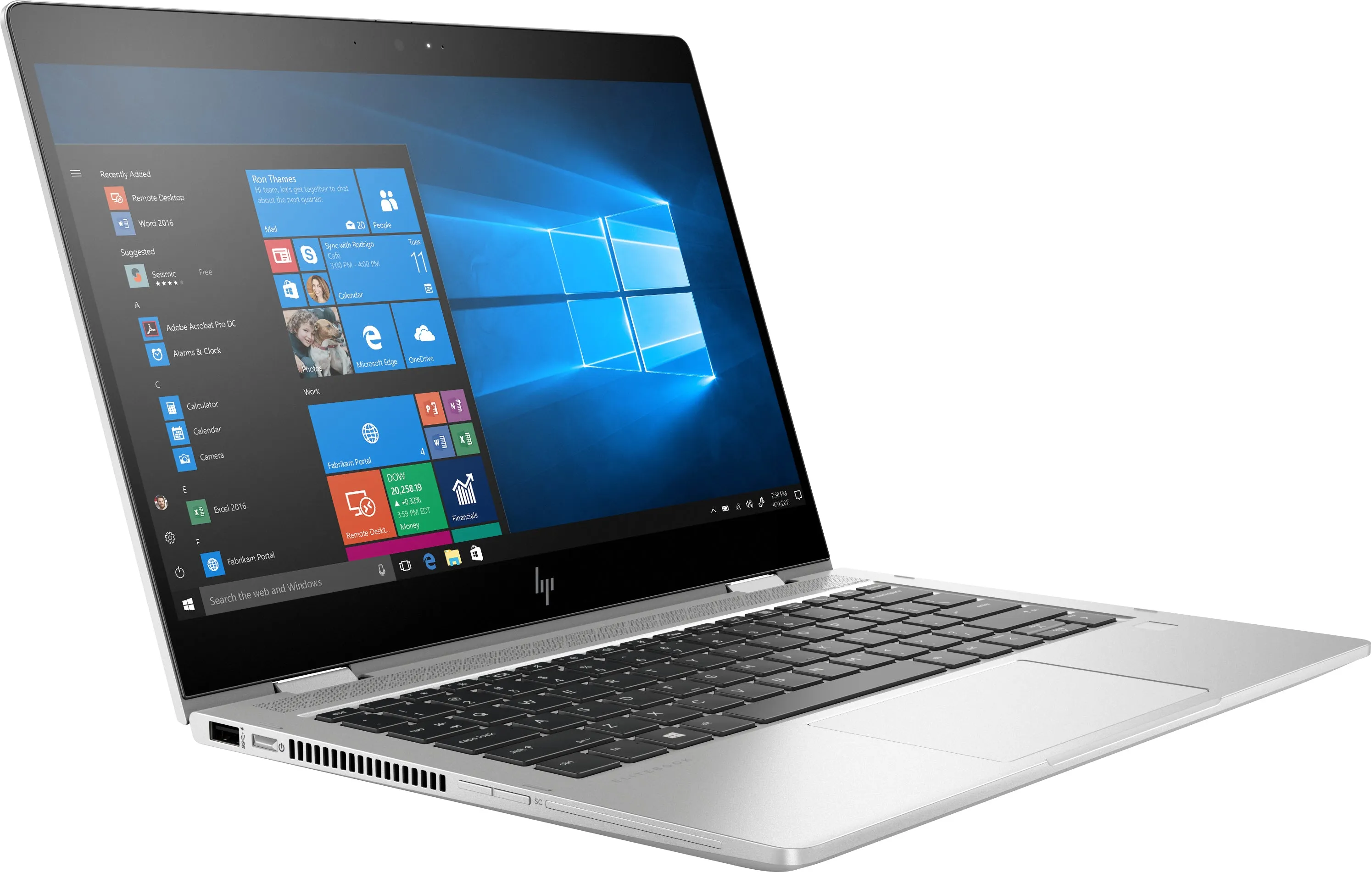 HP EliteBook X360 830 G6 13.3" FHD (Touch) Convertible Notebook PC, Intel Core i5-8265U, 1.60GHz, 16GB RAM, 256GB SSD, Win 10 Pro- 7NK29UT#ABA