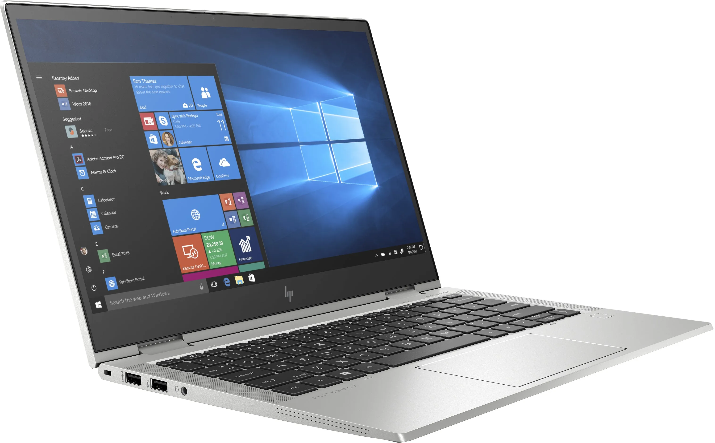 HP EliteBook X360 830 G7 13.3" FHD (Touch) Convertible Notebook, Intel i5-10310U, 1.60GHz, 8GB RAM, 256GB SSD, Win10P - 1F6C6UT#ABA