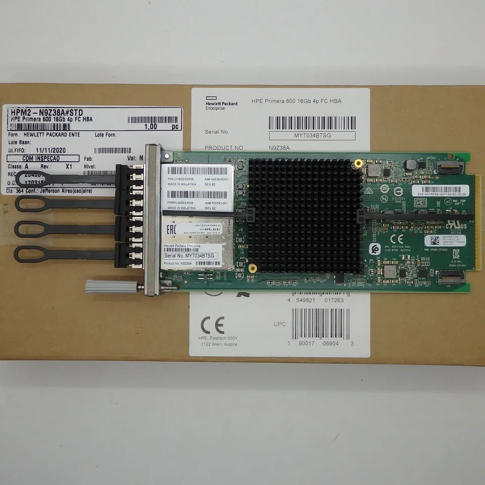 HPE Primera 600 16GB 4-Port Fibre Channel Host Bus Adapter N9Z38A