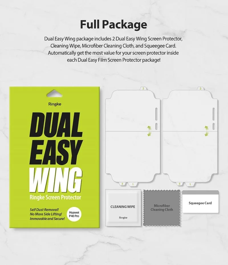 Huawei P40 Pro Screen Protector Dual Easy Wing Film By Ringke