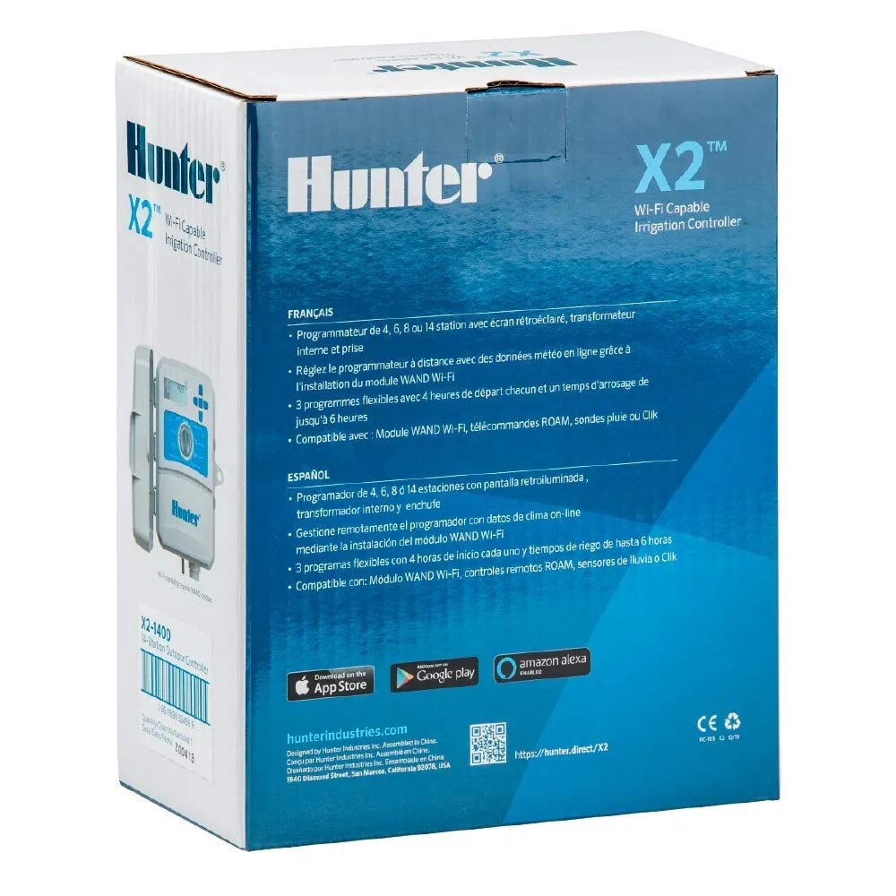 Hunter X2 Hydrawise Outdoor Smart Irrigation Controller with Optional WIFI