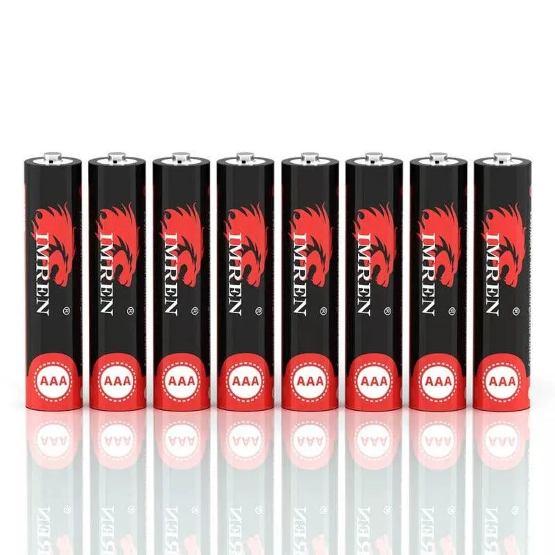 IMREN 1.2V AAA 800mAh Rechargeable Ni-MH Battery (8Batteries/Pack)