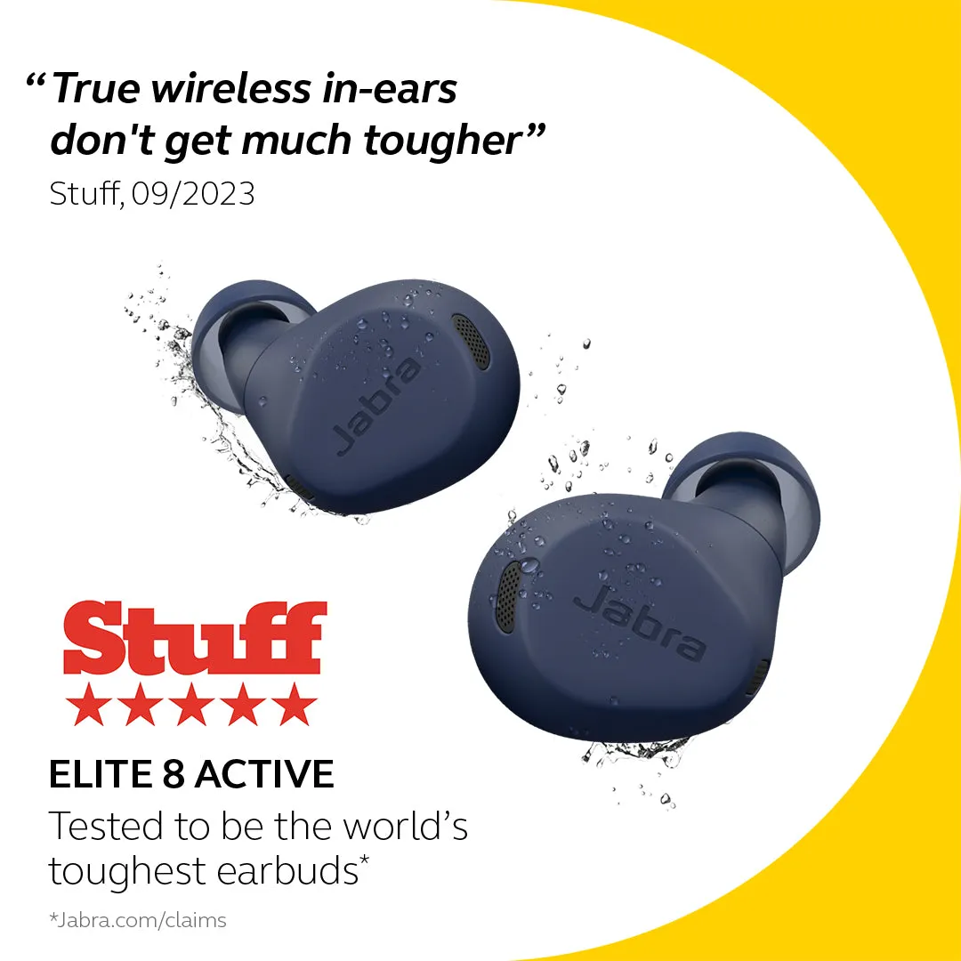 Jabra Elite 8 Active In-Ear Earbuds - Navy | 100-99160901-99