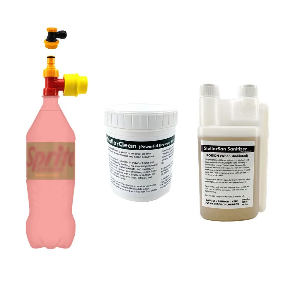 Kegerator Line Cleaner and Sanitiser Hand Pump Kit