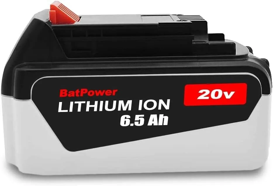 LB2X4020 20V 6.5Ah Extended Capacity Battery Replacement for Black & Decker 20V Battery