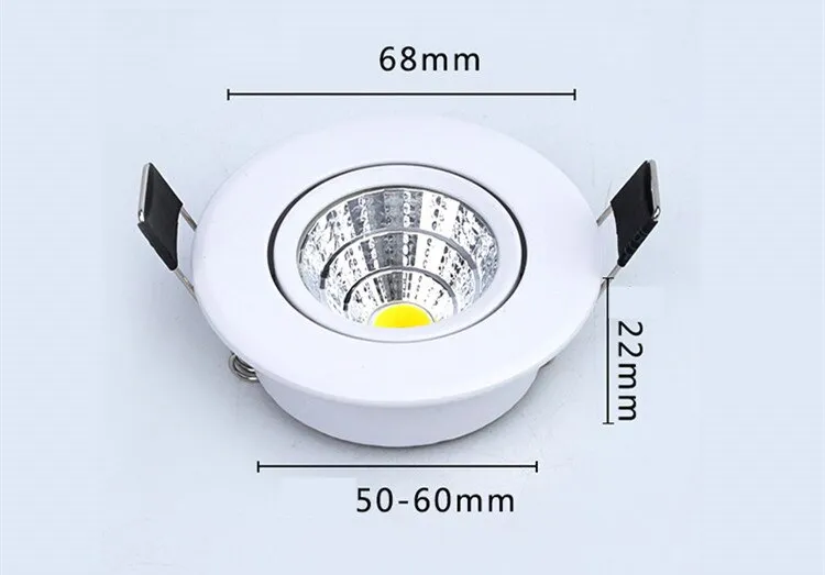 Led downlight light COB 5W 110V 220V Ceiling Spot Light AC/DC12V Decoration Ceiling Lamp recessed Lights Indoor Lighting