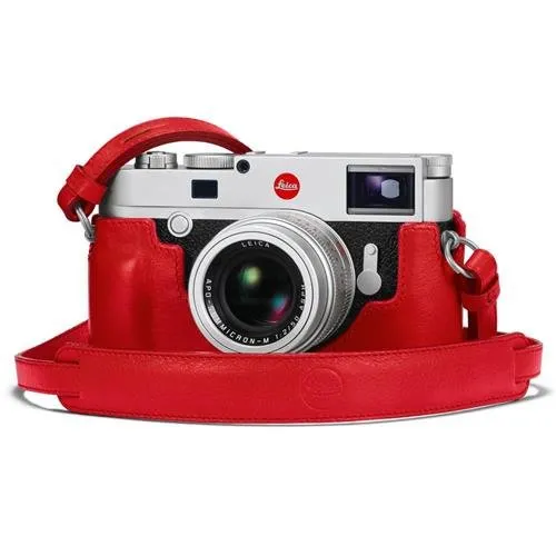 Leica M10 Protector, Leather, Red