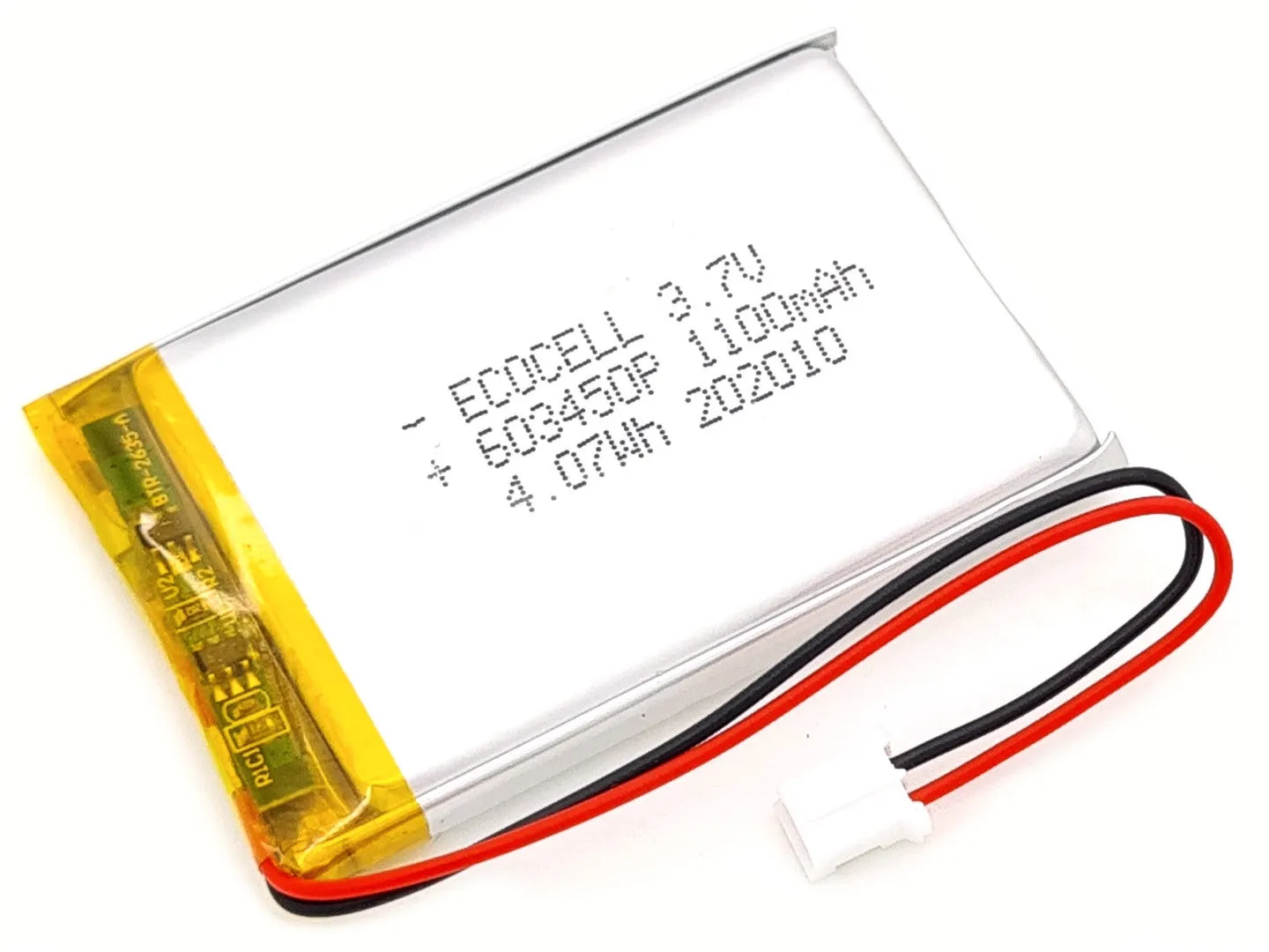 Lithium Ion Polymer Battery - 3.7v 1100mAh