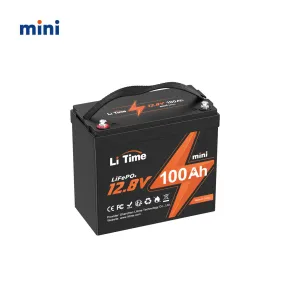 LiTime 12V 100Ah Mini LiFePO4 Lithium Battery