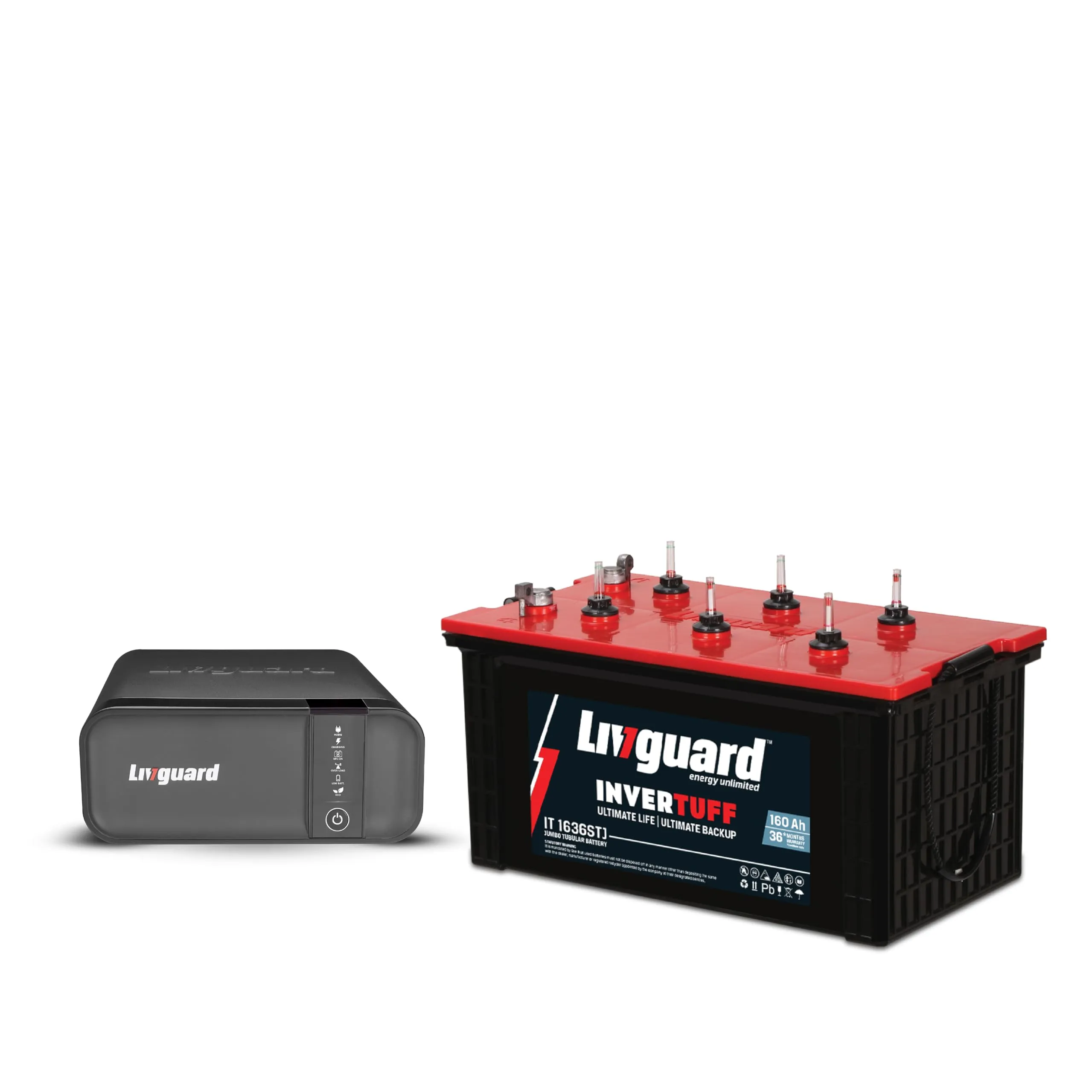 Livguard LG1100 | 900 VA/12V Inverter | IT 1636STJ 160 Ah Battery | 36 Months Warranty | Inverter and Battery Combo for Home and Office | Free Installation