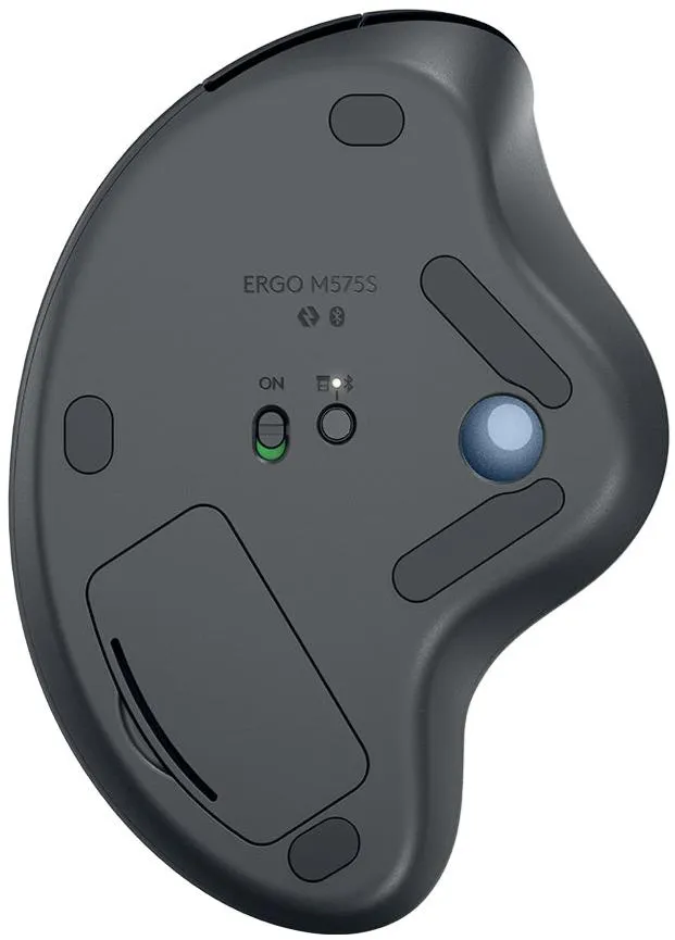 Logitech Ergo M575S Trackball Mouse 無線軌跡球滑鼠 - Graphite 石墨灰色 910-007031 原裝行貨