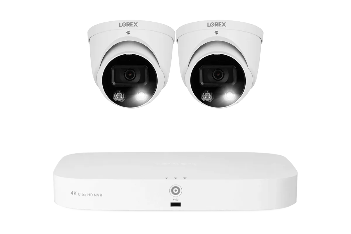 Lorex Fusion Series 4K 16 Camera Capable (8 Wired   8 Fusion Wi-Fi) 2TB Wired NVR System with H13 IP Dome Cameras