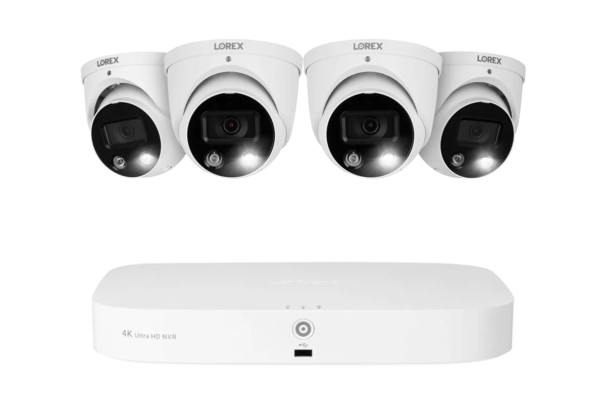 Lorex Fusion Series 4K 16 Camera Capable (8 Wired   8 Fusion Wi-Fi) 2TB Wired NVR System with H13 IP Dome Cameras