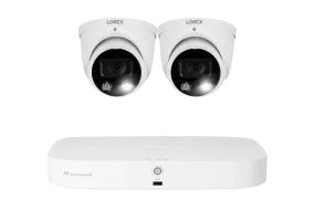 Lorex Fusion Series 4K 16 Camera Capable (8 Wired   8 Fusion Wi-Fi) 2TB Wired NVR System with H13 IP Dome Cameras