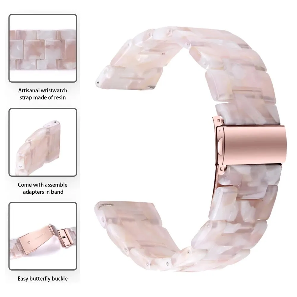 Luxurious Resin Link Band For Samsung Watch Multiple Colors Available