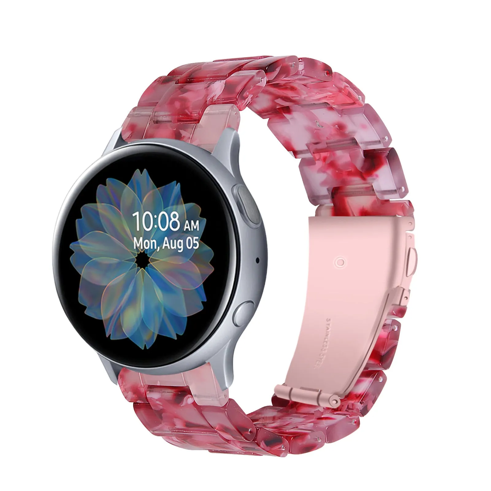 Luxurious Resin Link Band For Samsung Watch Multiple Colors Available