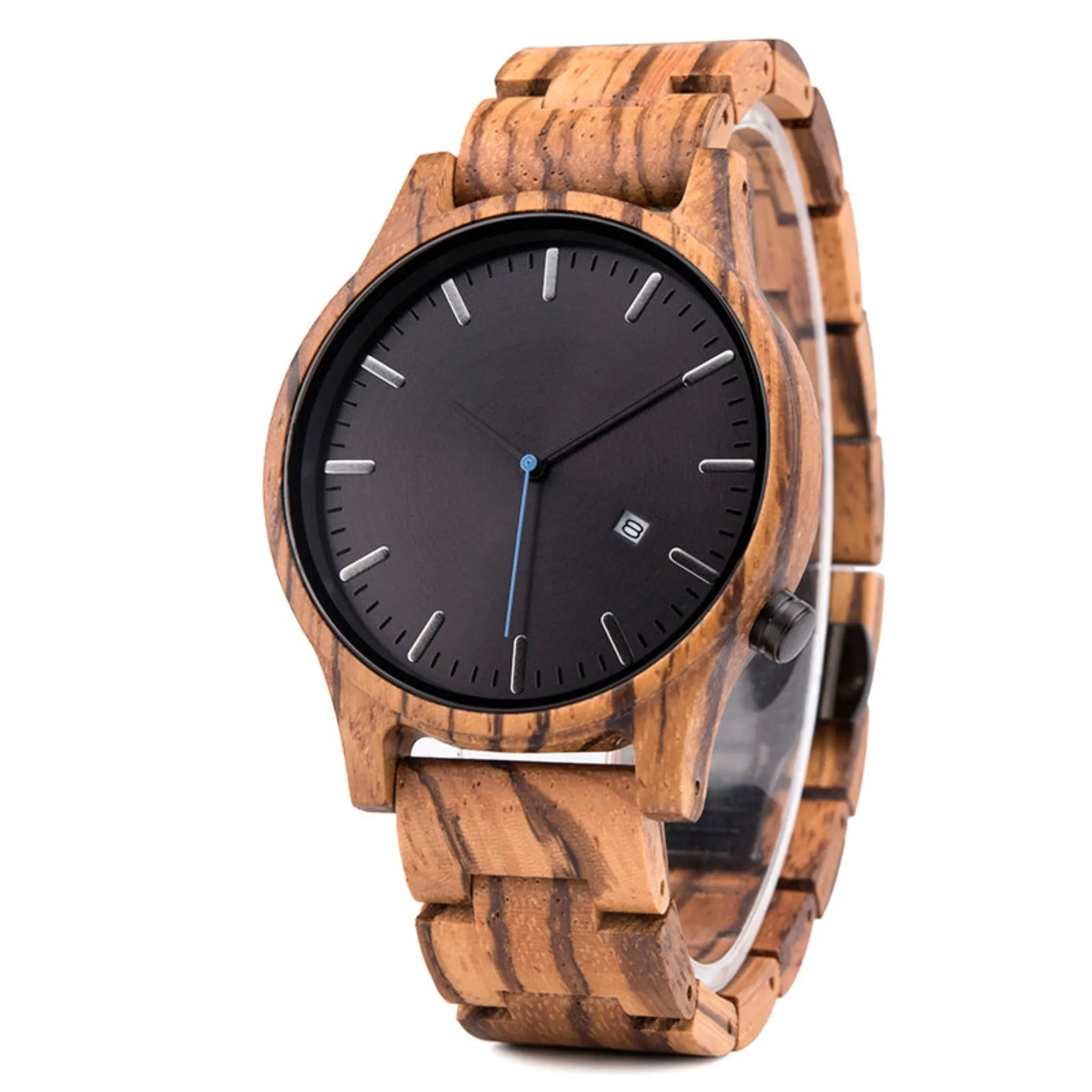 Manchester - Zebrawood Minimal Watch