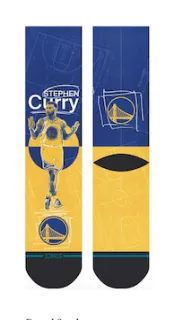 Men's Stance Pasted Steph Crew Sock -Large