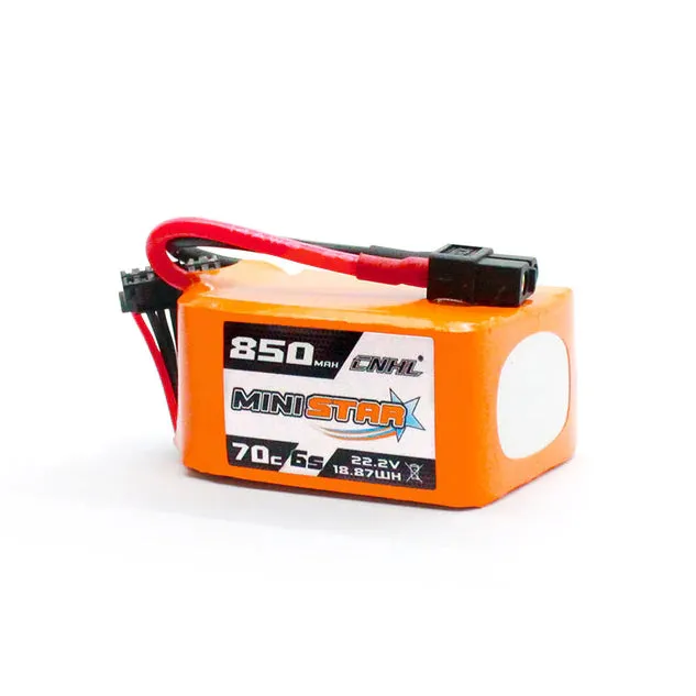 MiniStar 6S 850mAh 70C LiPo Battery with XT60 Connector