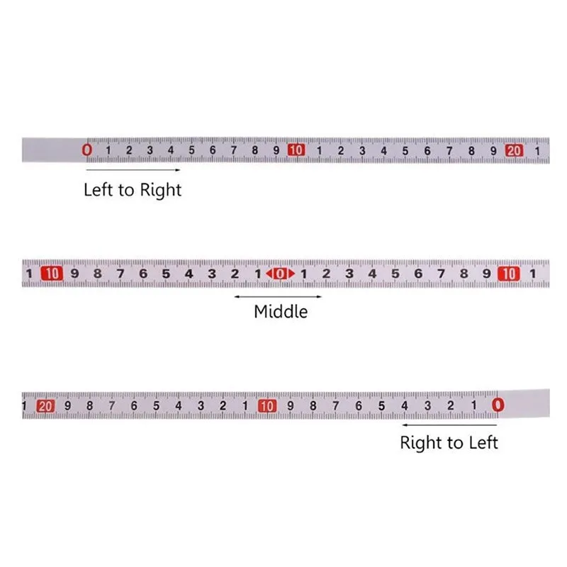 Miter Saw Track Tape Measure Self Adhesive Backing Metric Steel Ruler 1/2/3/5M