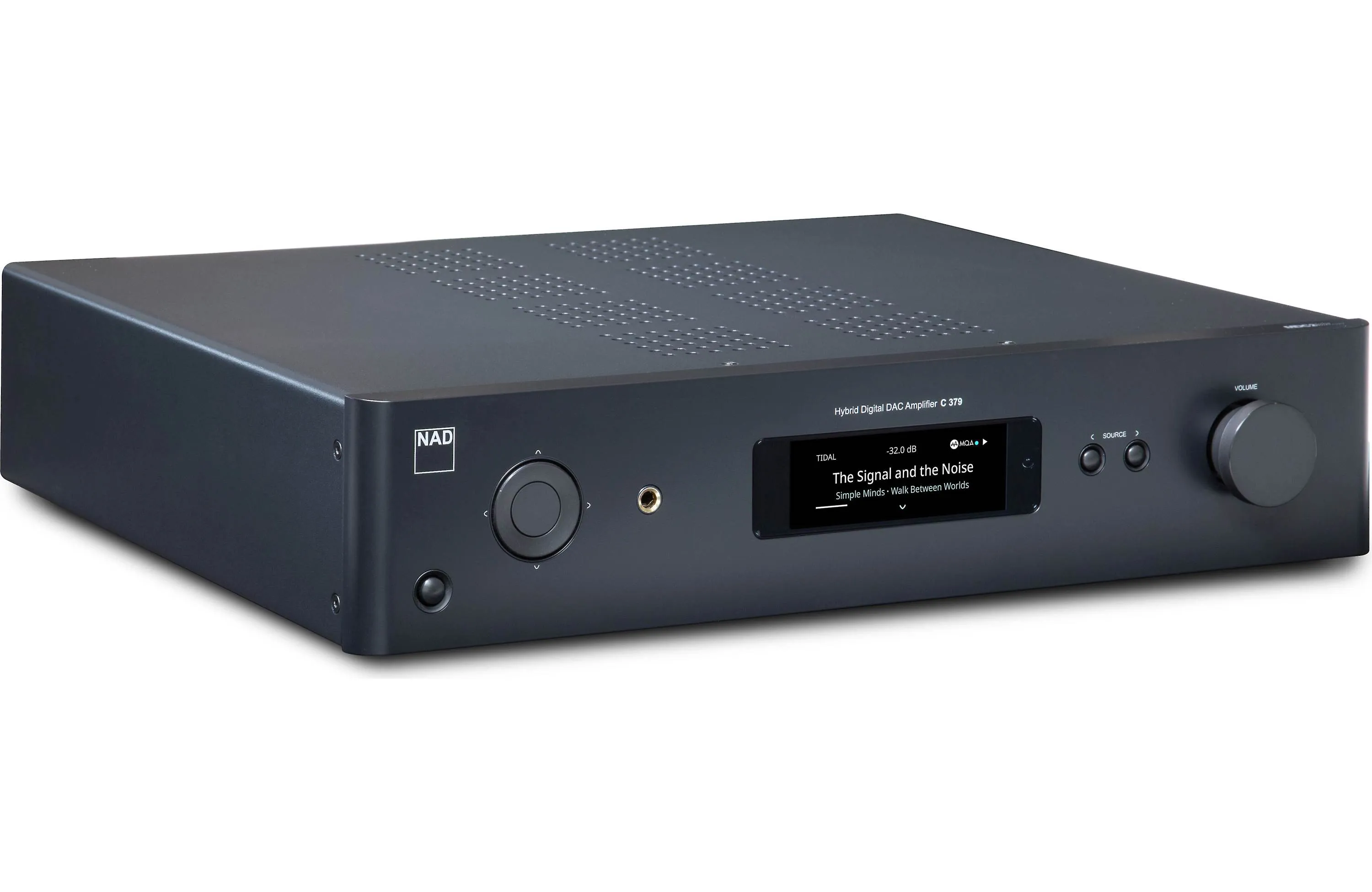 NAD Electronics C379 BluOS-D Integrated Amplifier with DAC, Bluetooth and BluOS Module Pre-installed