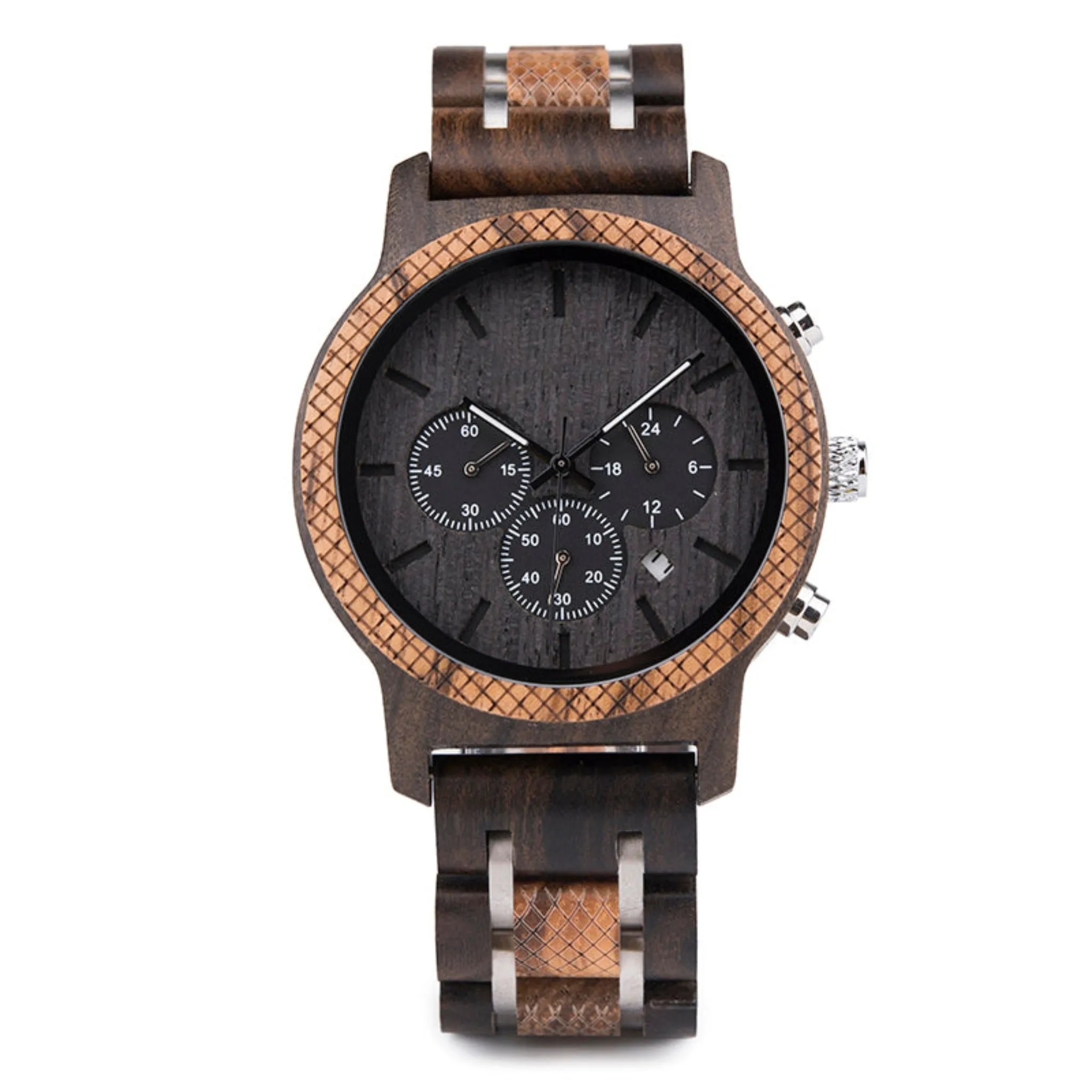 Naples - Ebony & Zebrawood Chronograph