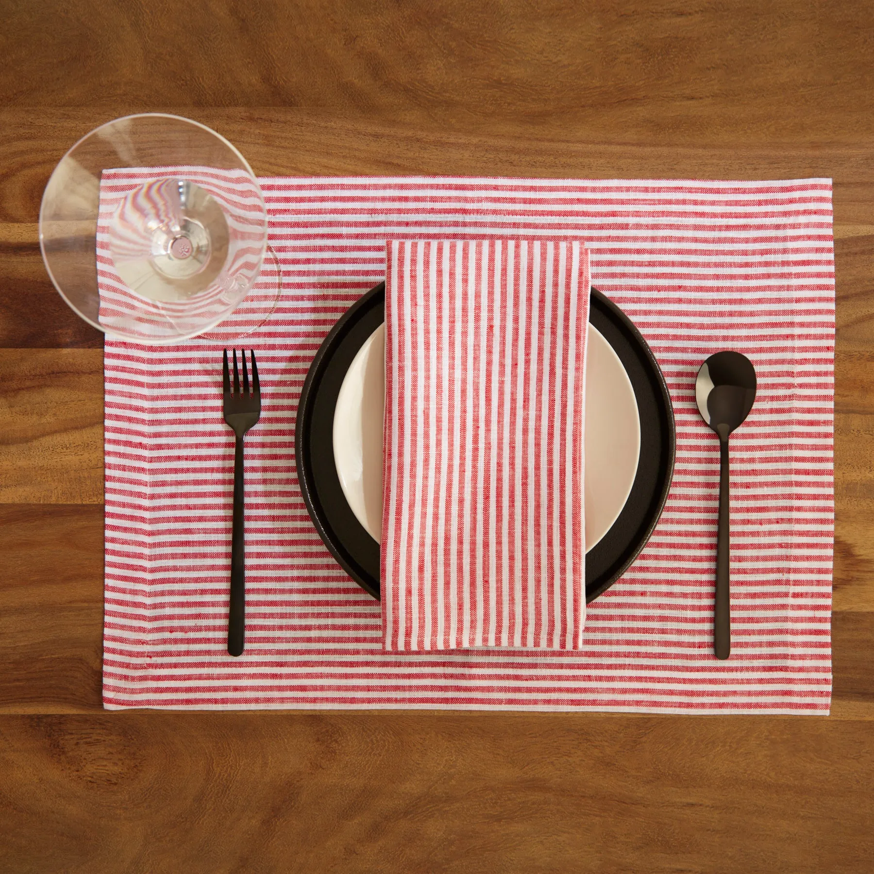 Narrow Stripe Placemats, Set of 4