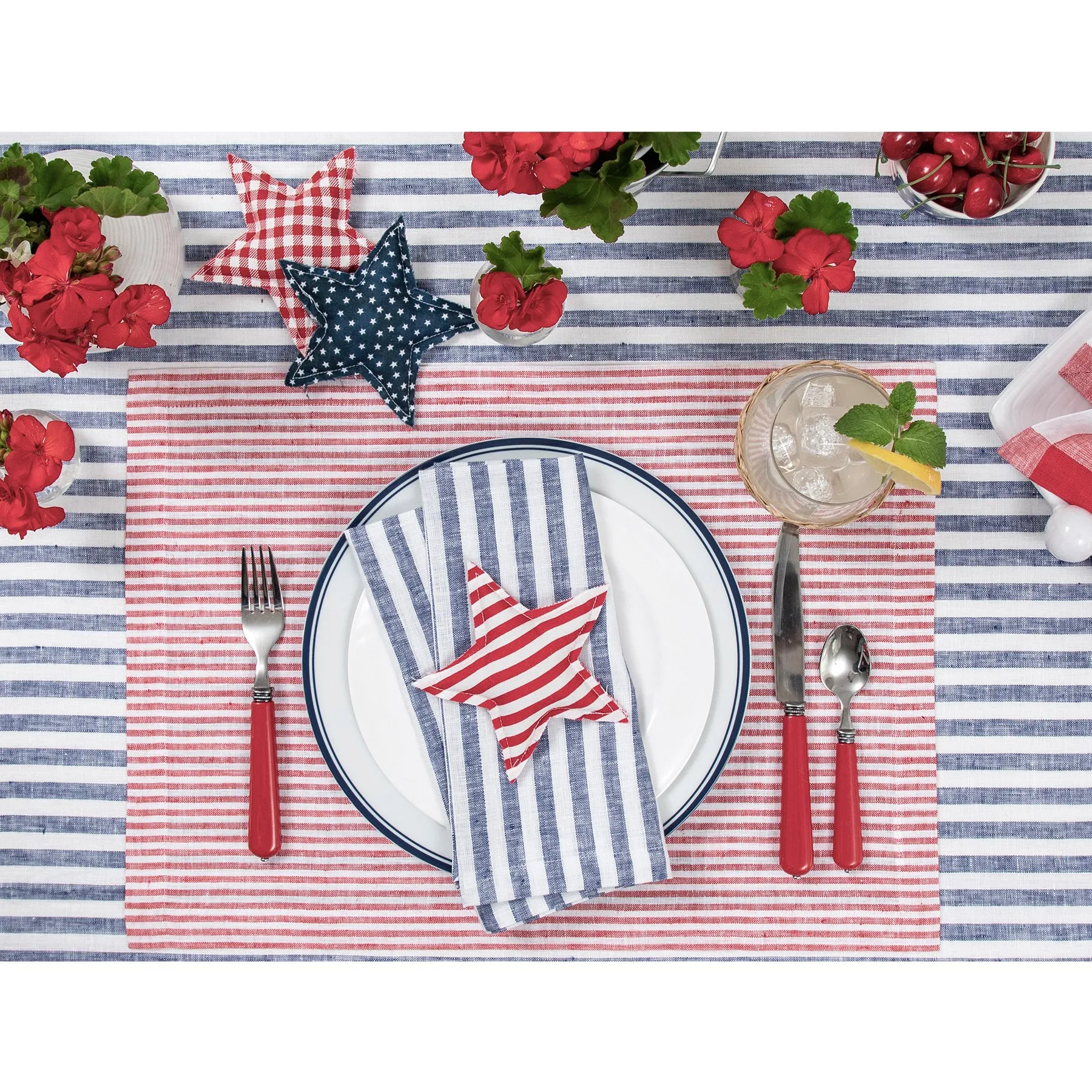 Narrow Stripe Placemats, Set of 4