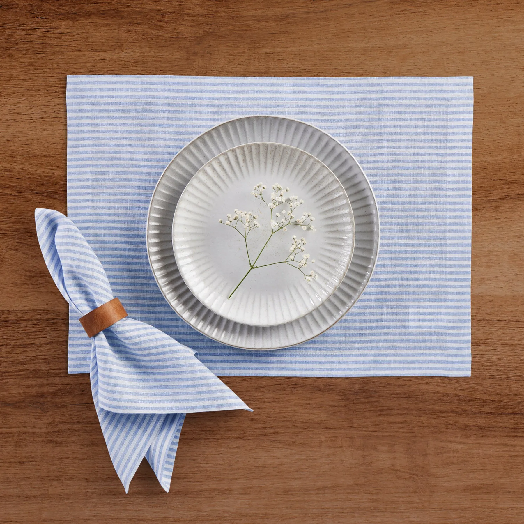 Narrow Stripe Placemats, Set of 4