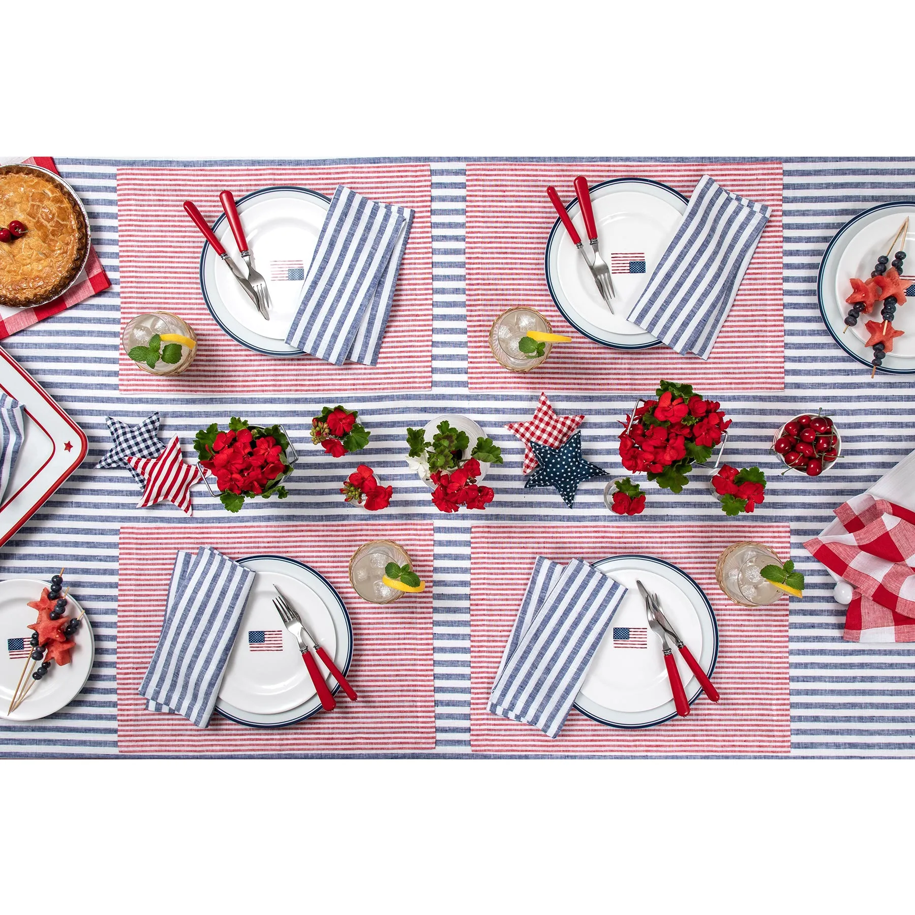 Narrow Stripe Placemats, Set of 4