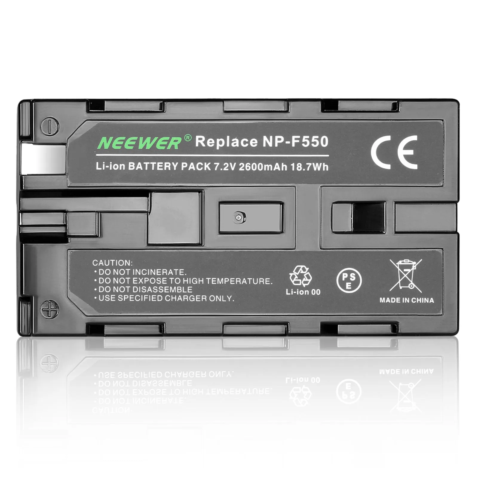 NEEWER 2600mAh Replacement Li-ion Battery for Sony NP-F550/570/530