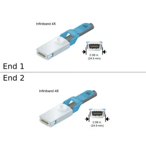 NetApp X1940A-R6 - 2m Data Cable with Plug IB4x/IB4x | Cluster 4X IB, Copper,