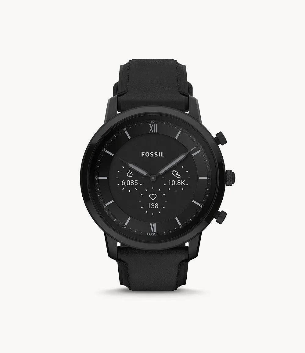 Neutra Gen 6 Hybrid Smartwatch Black Leather