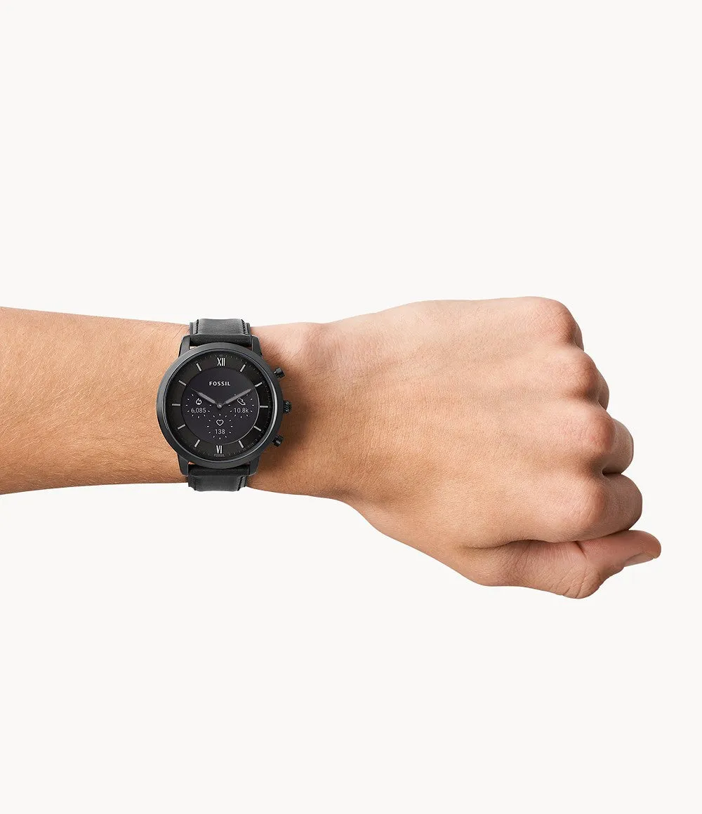 Neutra Gen 6 Hybrid Smartwatch Black Leather