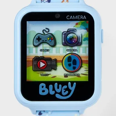 New - Girls' Disney Bluey Interactive Smartwatch - Sky Blue