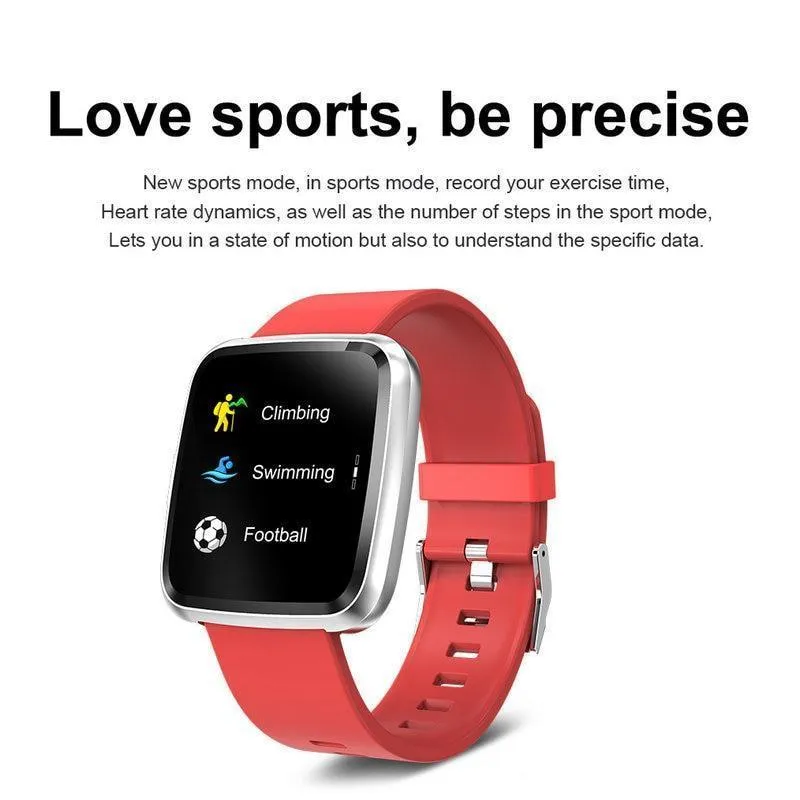 New IP67 Waterproof Fitness Tracker Heart Rate Monitor Blood Pressure Smartwatch Bracelet For iPhone Android