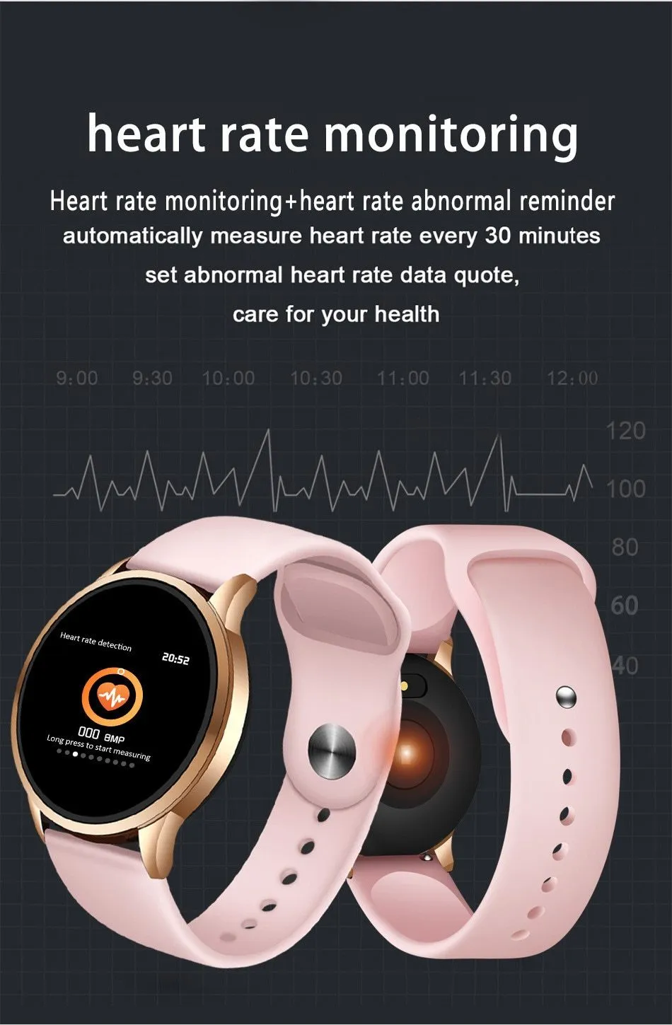 New IP67 Waterproof Smart Watch Bracelet Heart Rate Monitor Pedometer Smartwatch For iPhone Samsung Xiaomi