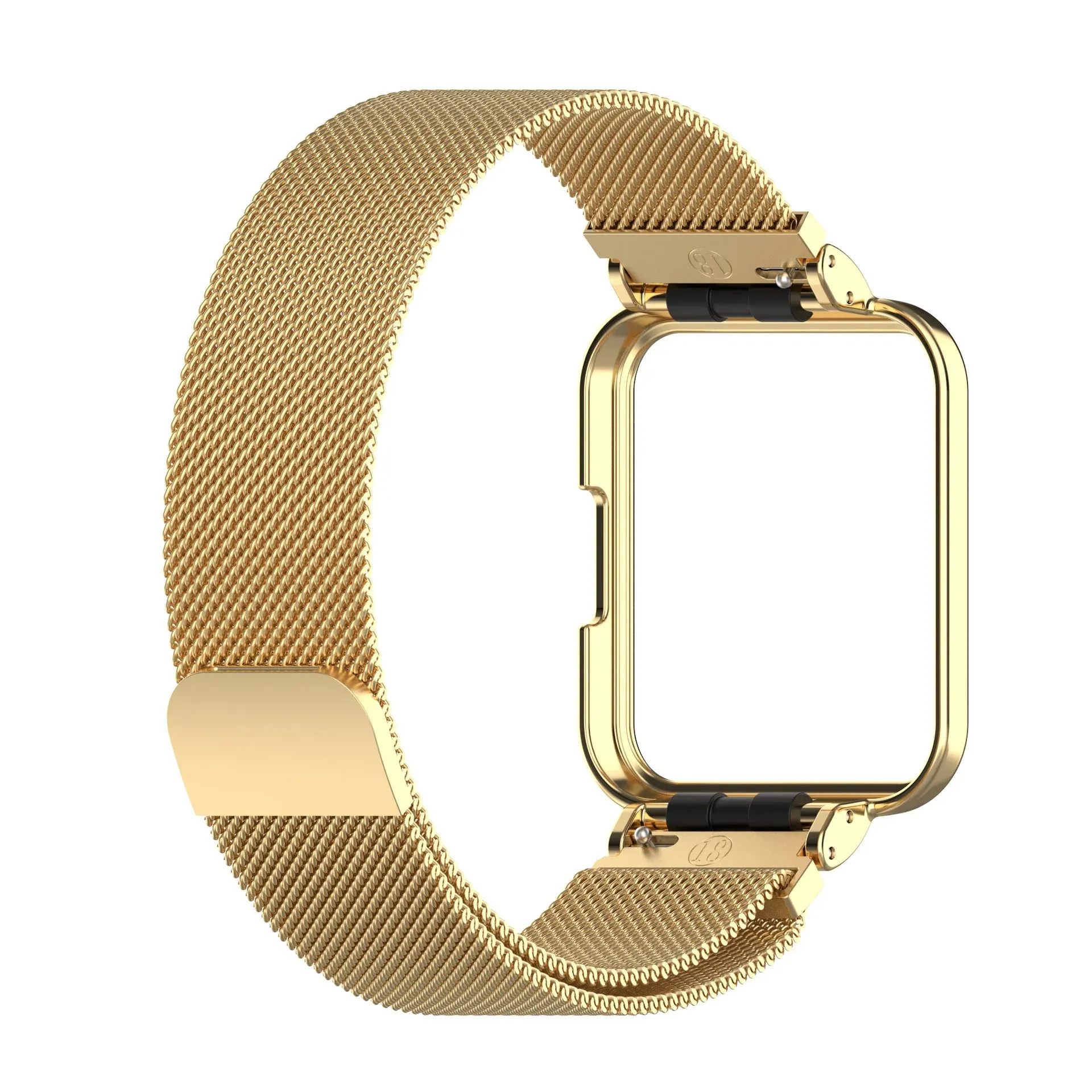 O Ozone - Redmi Watch 2 Lite /Xiaomi Mi Watch 2 Lite | Milanese Stainless Steel Band - Classic Gold