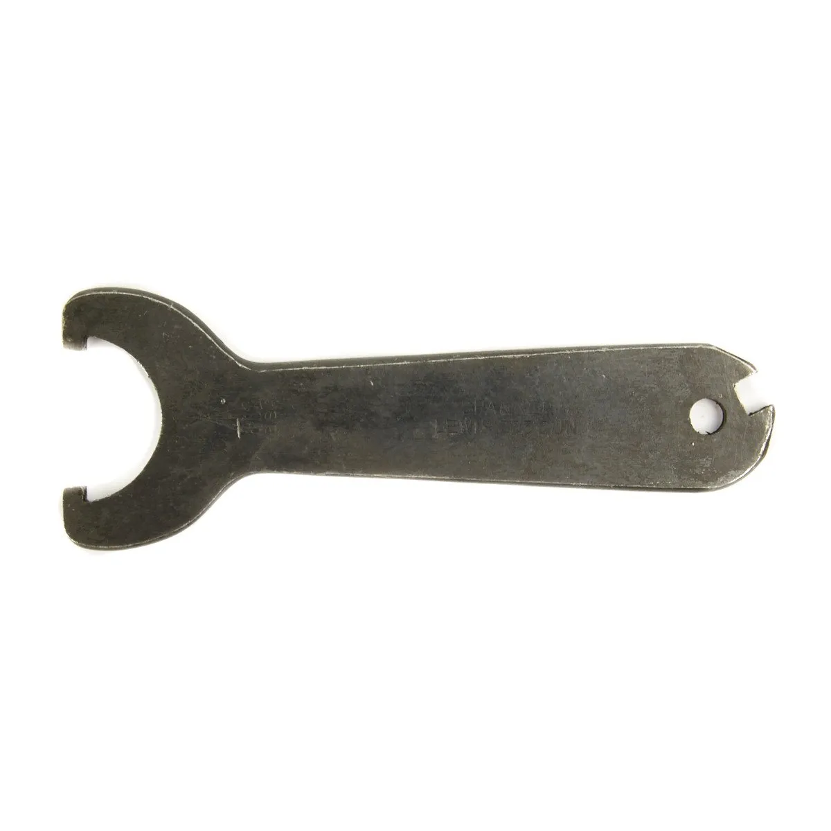 Original British WWI Lewis Gun Spanner Wrench Tool - Notched & Beveled