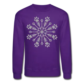 Paw Snowflake Sparkle Print Sweatshirt