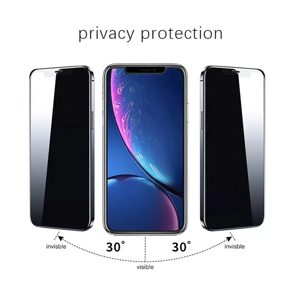 Privacy 9H Tempered Glass Screen Protectors 2Pcs for iPhone 14 Pro VOCTUS