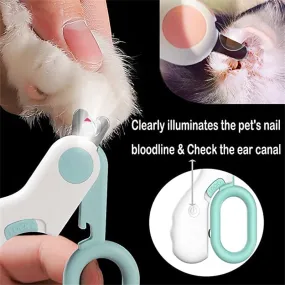 Professional Pet Grooming Kit: Dog & Cat Nail Clippers with LED Lights