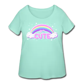 Rainbow Cute Magic Women’s Plus Size Curvy T-Shirt